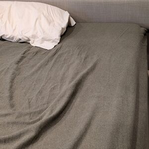 Parachute Flannel Moss Green Thyme Fitted Sheet QUEEN